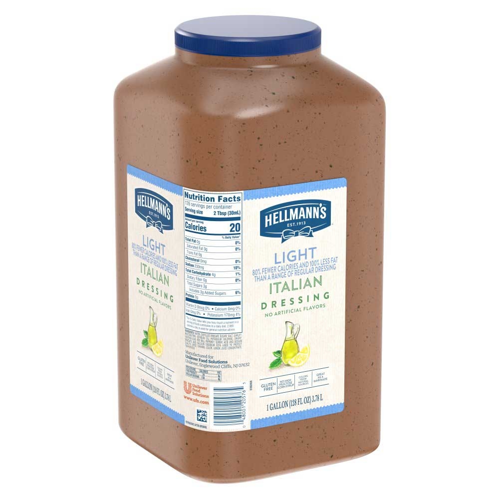 Hellmann's Light Italian Salad Dressing Jug, 1 gallon -- 4 per case