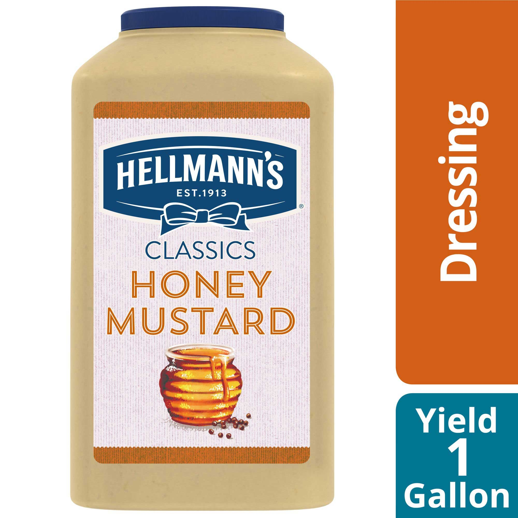 Single Hellmann's Classics Honey Mustard Salad Dressing Jug, 1 gallon