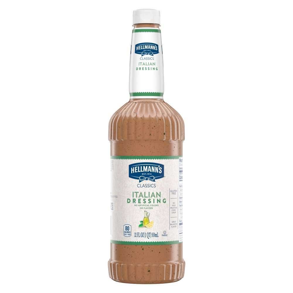 Hellmann's Classics Italian Salad Dressing Salad Bar Bottle, 32 Ounce -- 6 Per Case