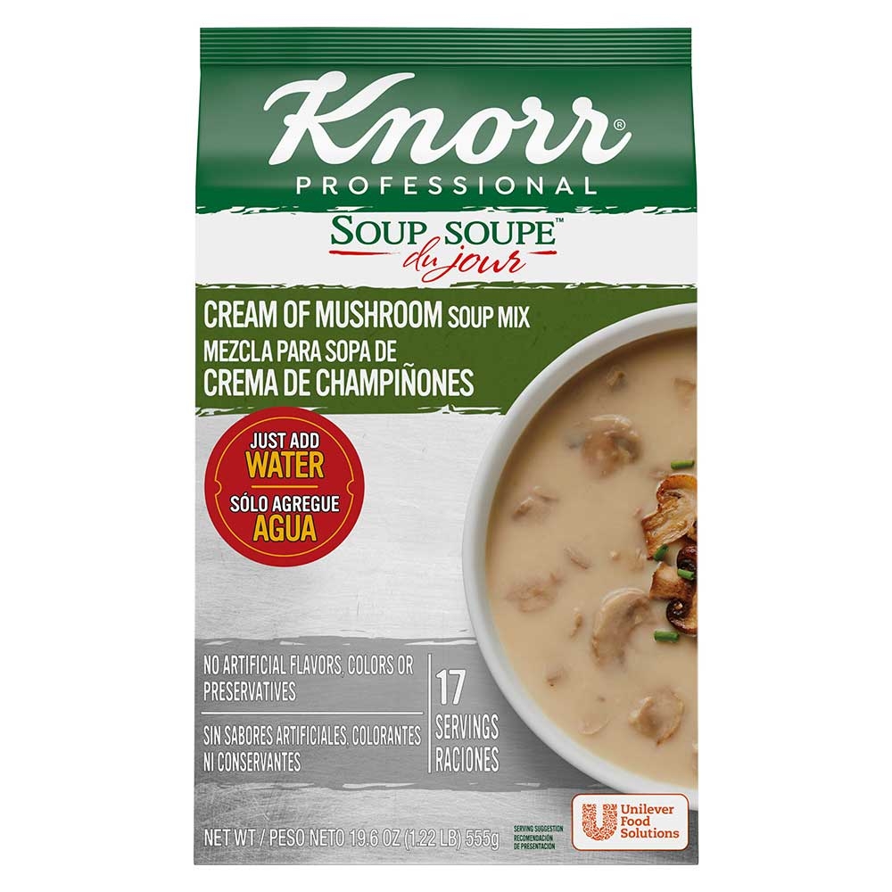 Knorr Professional Soup du Jour Cream of Mushroom Soup Mix, 19.6 ounce -- 4 per case