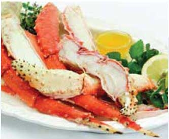 Oyster Bay King Crab 9/12 Count In Shell Cooked Wild Red Leg and Claw, 20 Pound