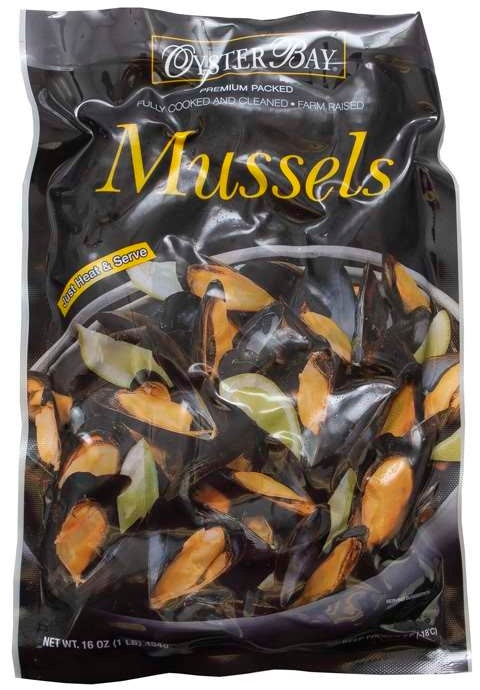 Oyster Bay Cooked in Shell Mussel, 1 Pound -- 10 per case
