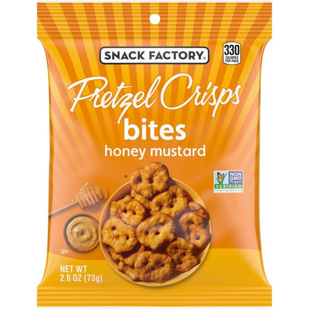 Snack Factory Honey Mustard Pretzel Cracker, 2.6 Ounce -- 8 per case