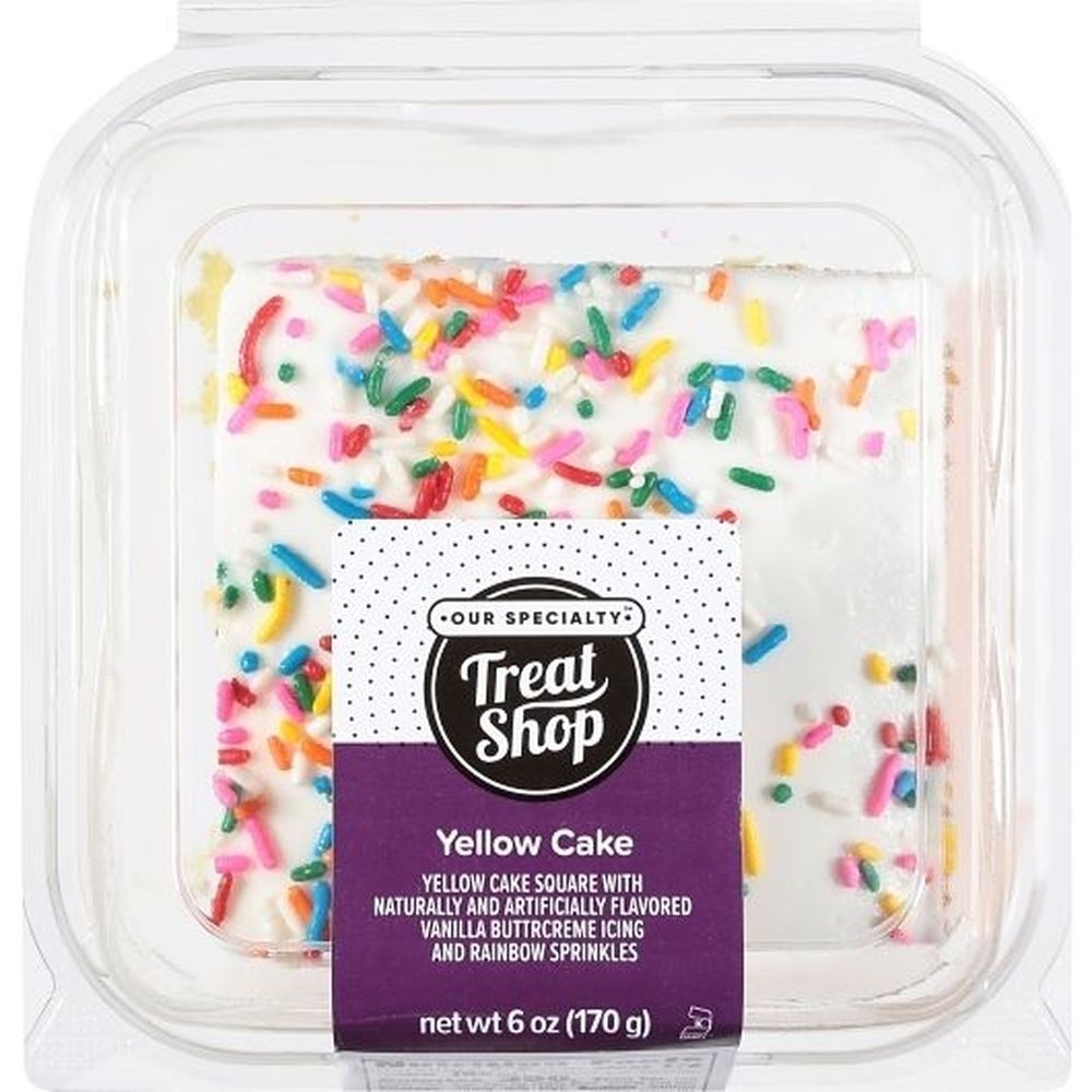 Our Specialty Yellow Cake Square with Vanilla Icing, 0.375 Pound -- 8 per case