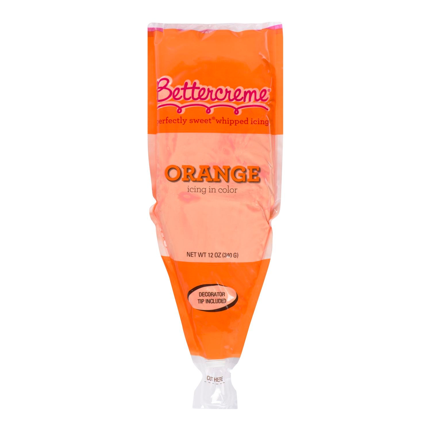 Rich Bettercreme Pre Whipped Orange Icing, 12 Ounce -- 15 per case.