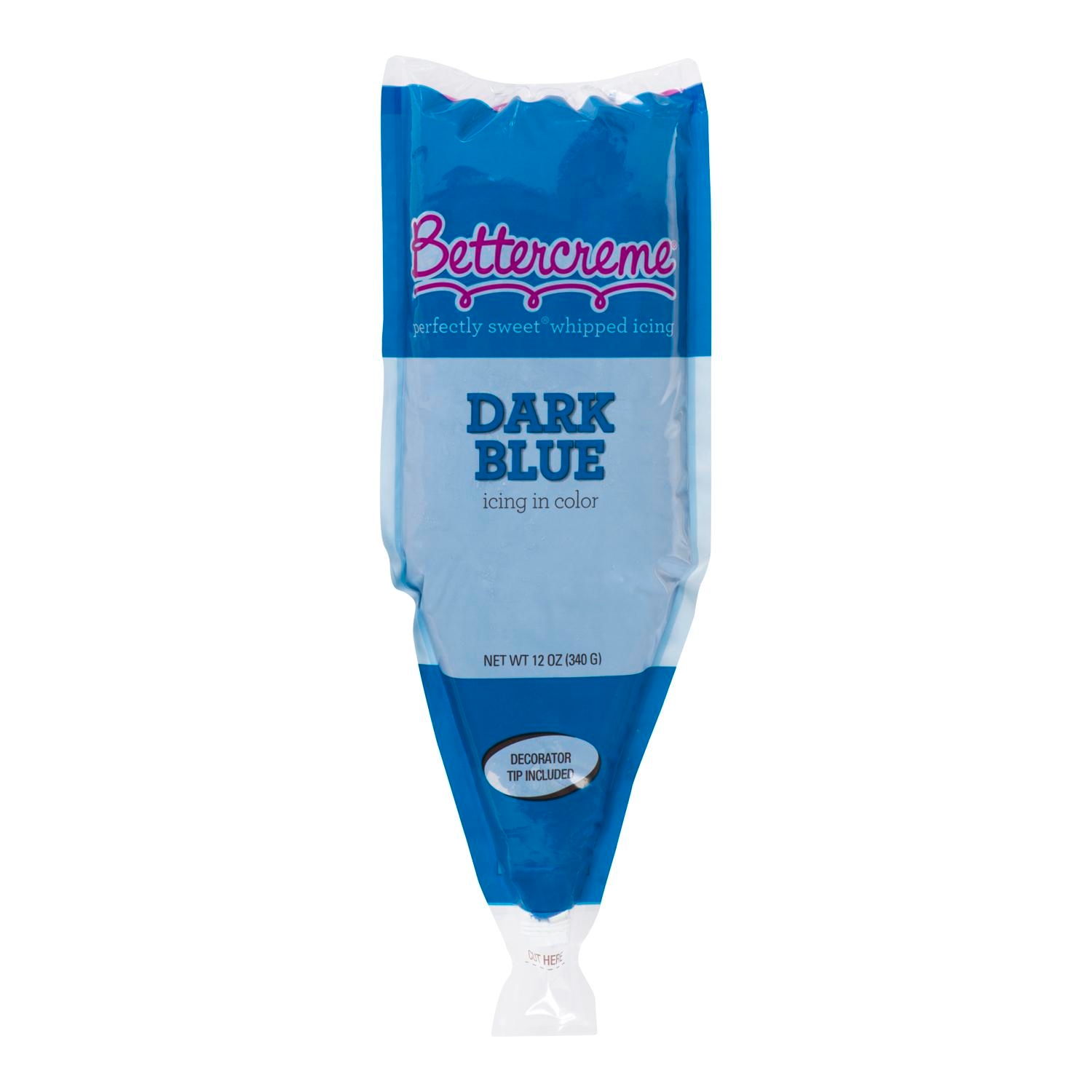 Rich Bettercreme Pre Whipped Dark Blue Icing, 12 Ounce -- 15 per case.