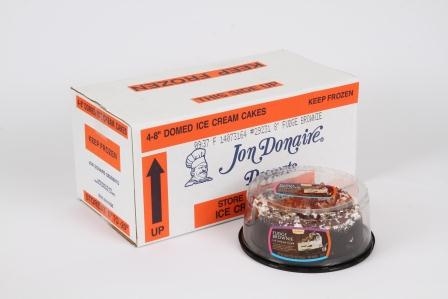 Rich Jon Donaire Fudge Brownie Ice Cream Cake, 40 Ounce -- 4 per case.