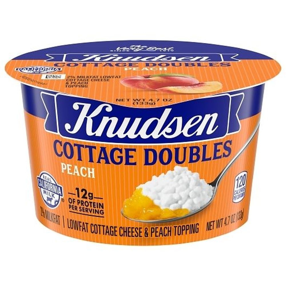 Knudsen Peach Cottage Doubles, 4.7 Ounce - 12 per case