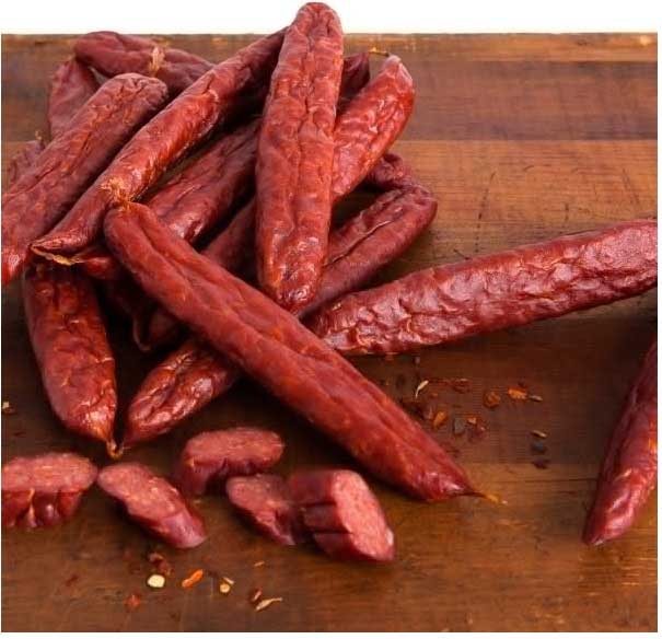 Bavarian Meats Oberto Hot and Spicy Landjaeger, 3.2 Ounce - 6 count per pack -- 6 packs per case