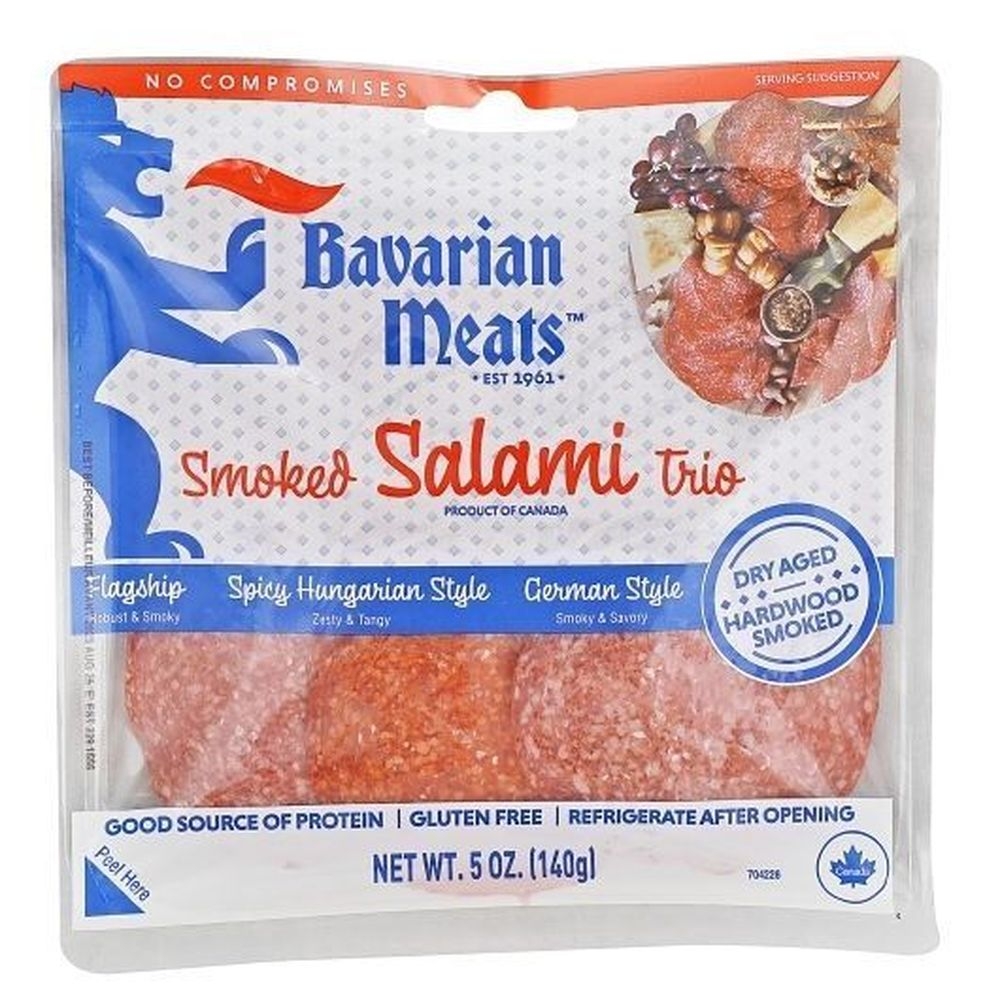 Bavarian Meats Smoked Salami Trio, 5 Ounce -- 12 per case