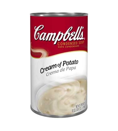 Campbells Condensed Cream of Potato Soup - 50 oz. can, 12 per case