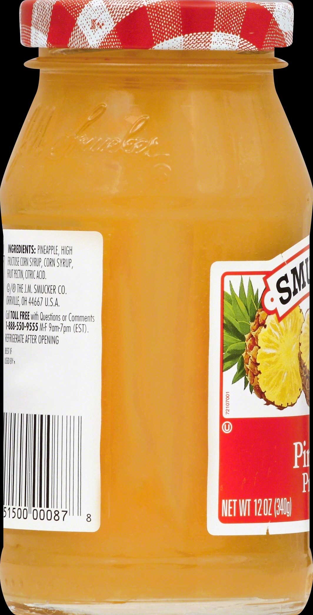 Smuckers Pineapple Preserves, 12 Ounce -- 12 per case