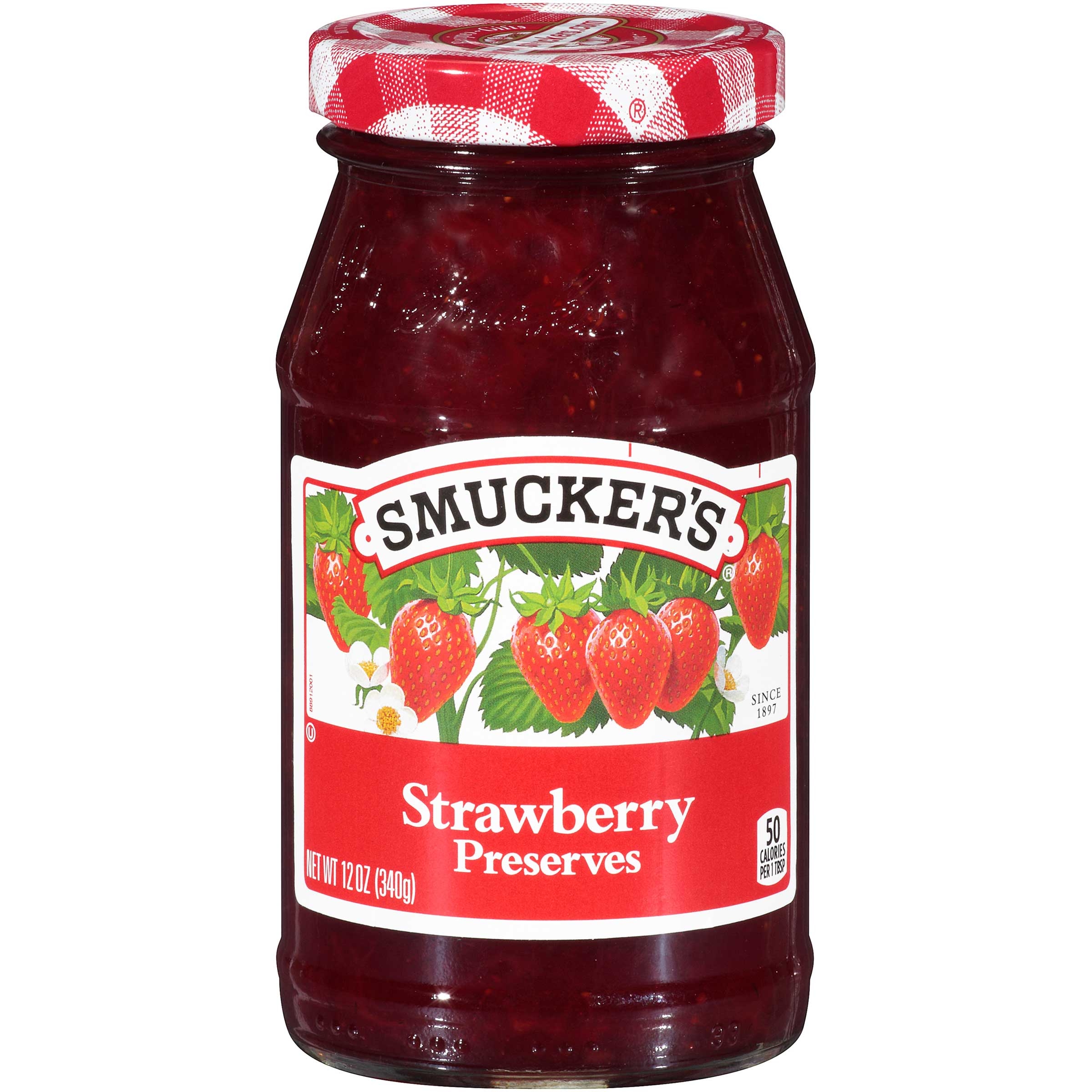 Smukers Strawberry Preserve, 12 Ounce -- 12 per case.