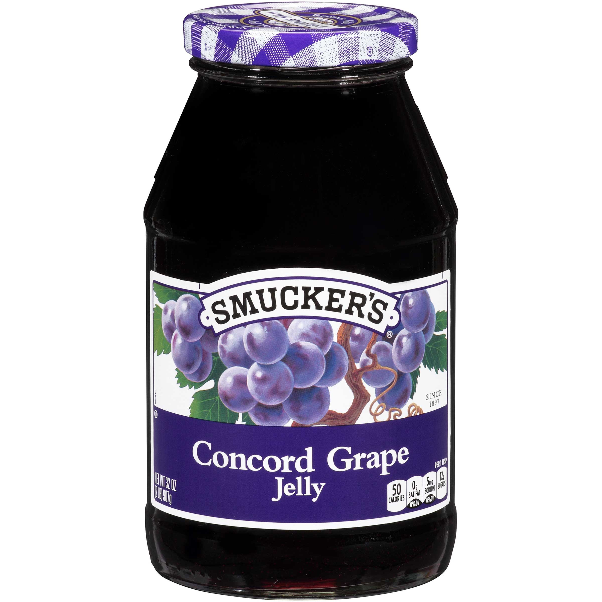 Smuckers Grape Jelly, 32 Ounce -- 12 per case.