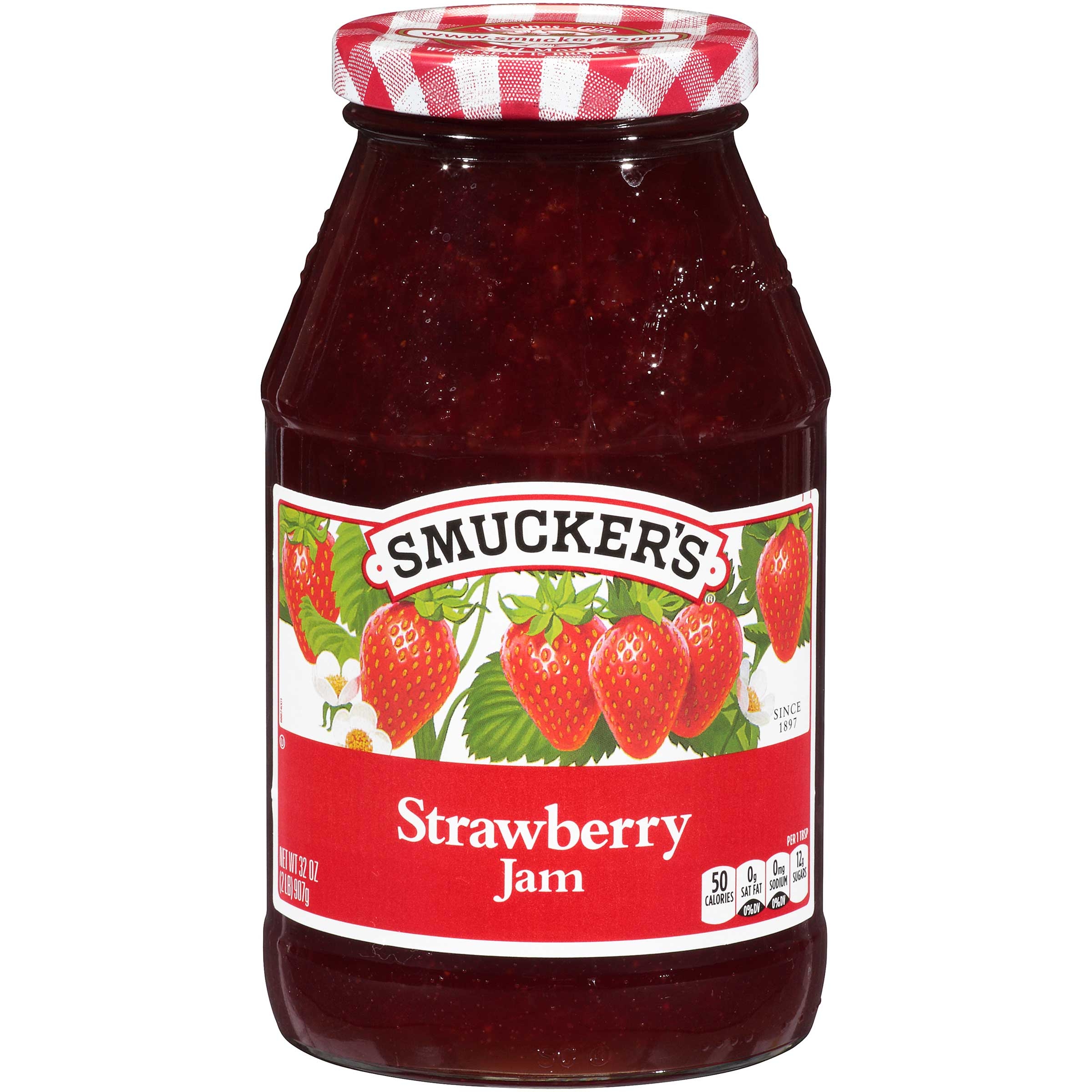 Smuckers Strawberry Jam, 32 Ounce -- 12 per case.