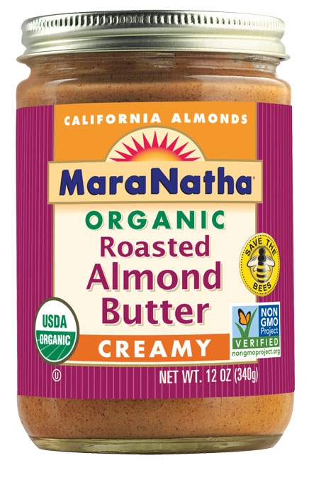 Maranatha Organic Roasted Creamy Almond Butter, 12 Ounce -- 6 per case.
