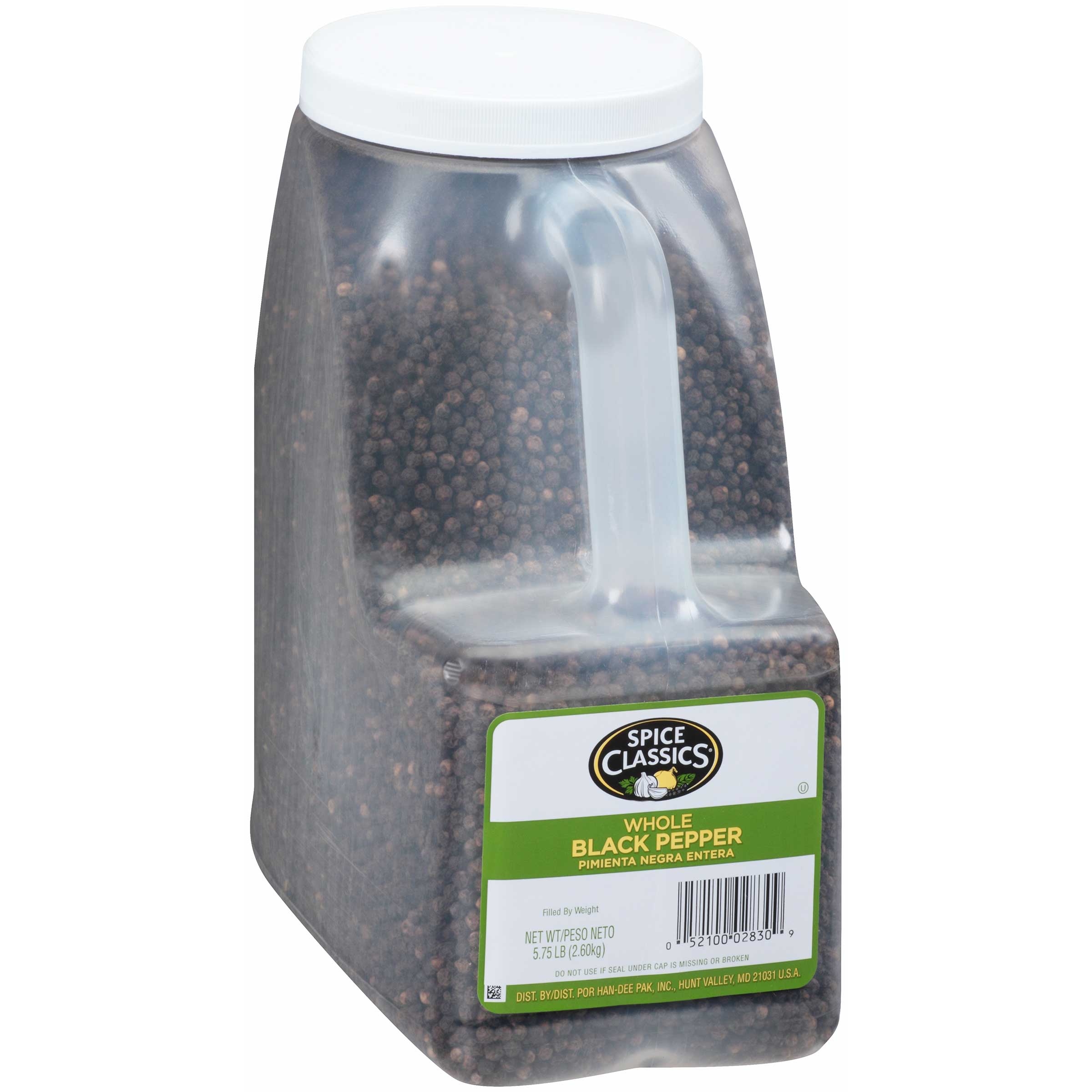 Spice Classics Whole Black Pepper, 5.75 Pound -- 3 per case.