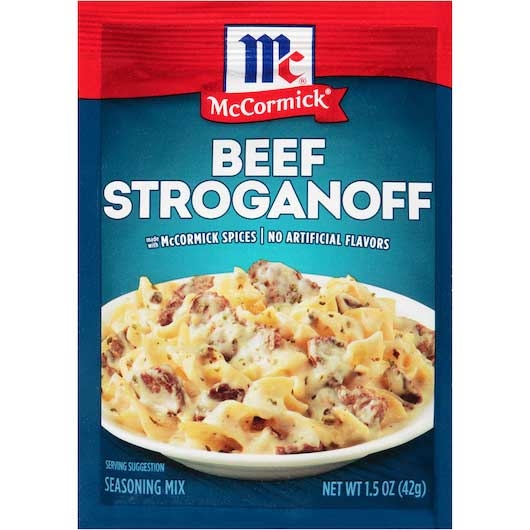 Mccormick Beef Stroganoff Sauce Mix, 1.5 Ounce -- 12 per case.