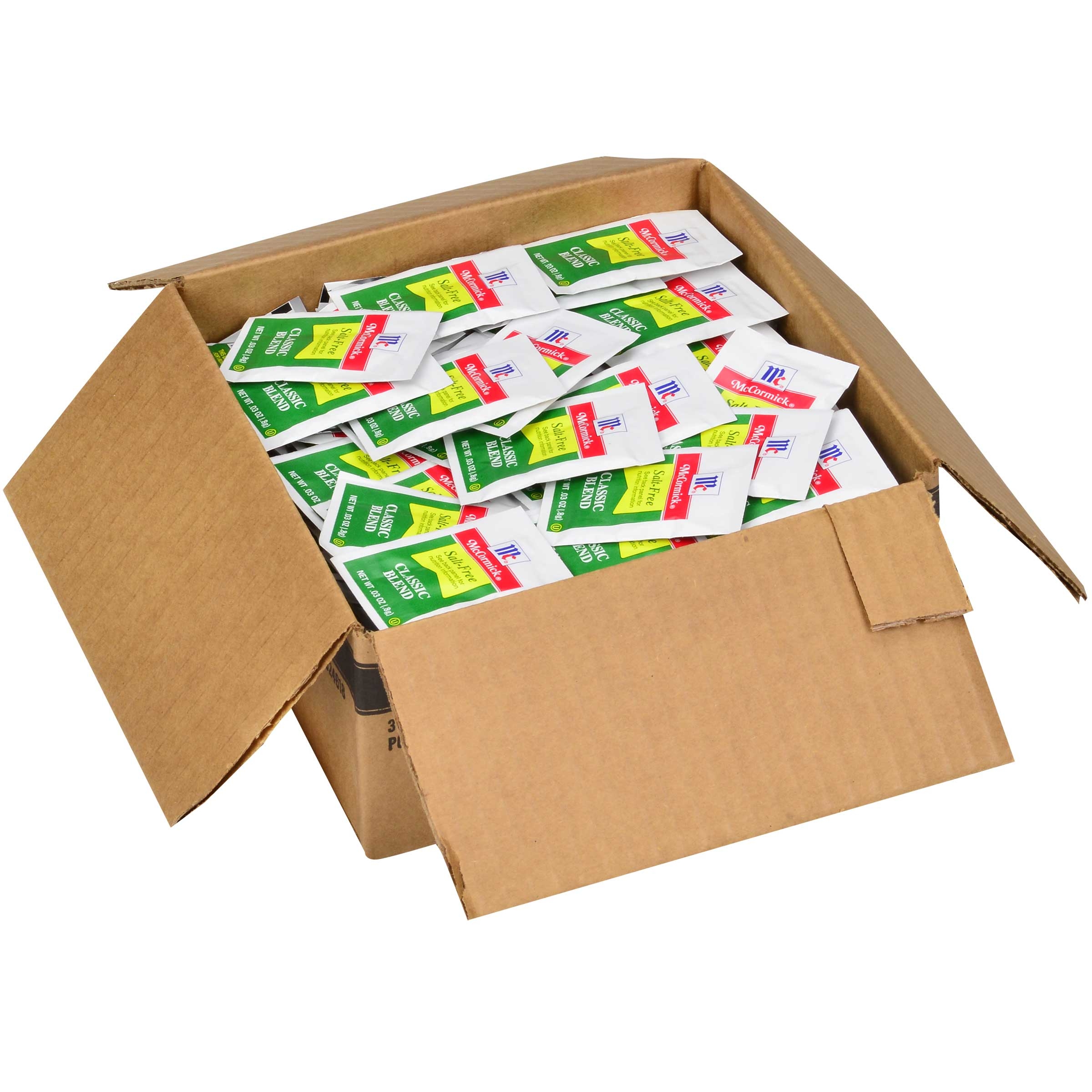 McCormick Culinary Salt-Free Classic Blend, 0.8 g -- 300 per case