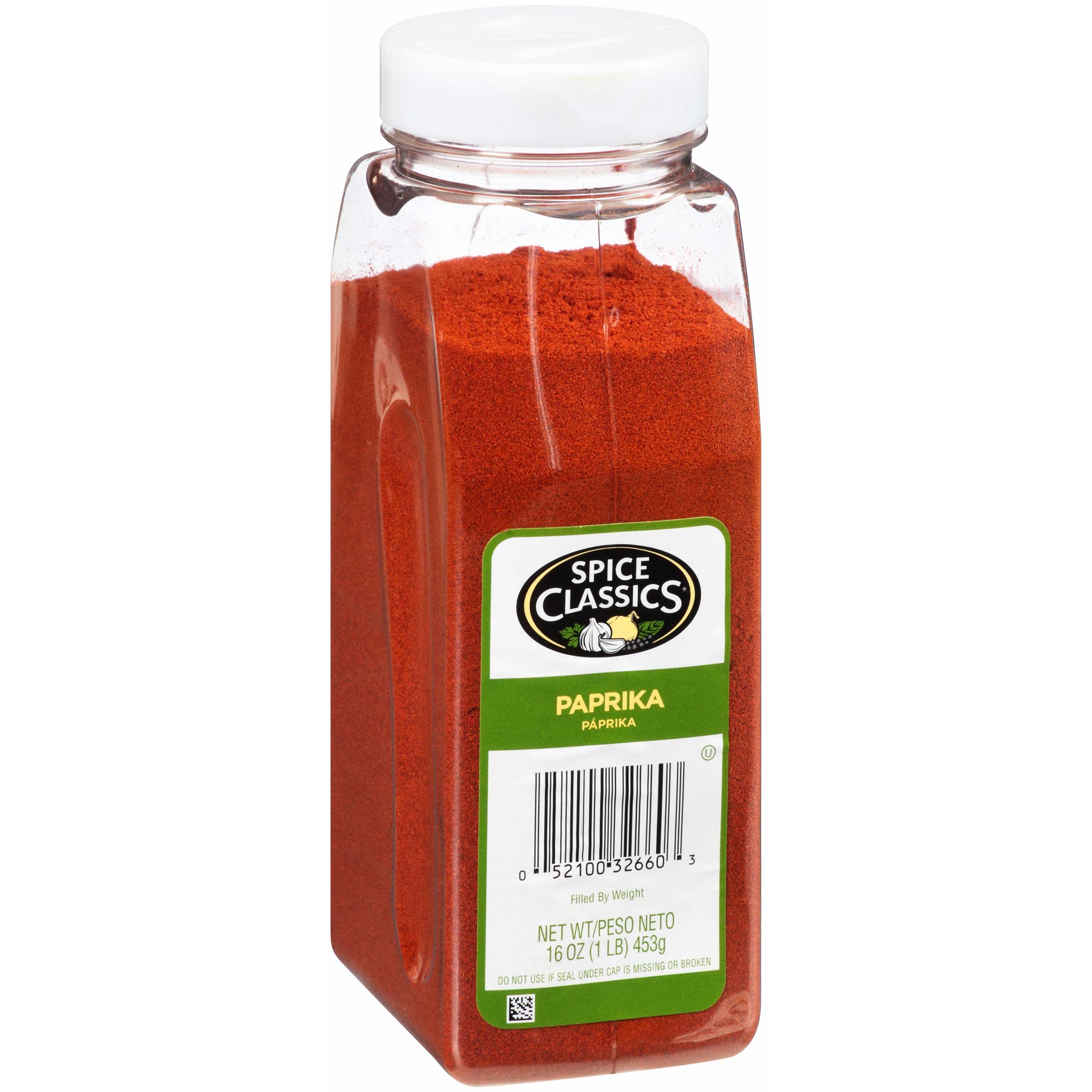 Spice Classics Paprika - 16 oz. container, 6 per case
