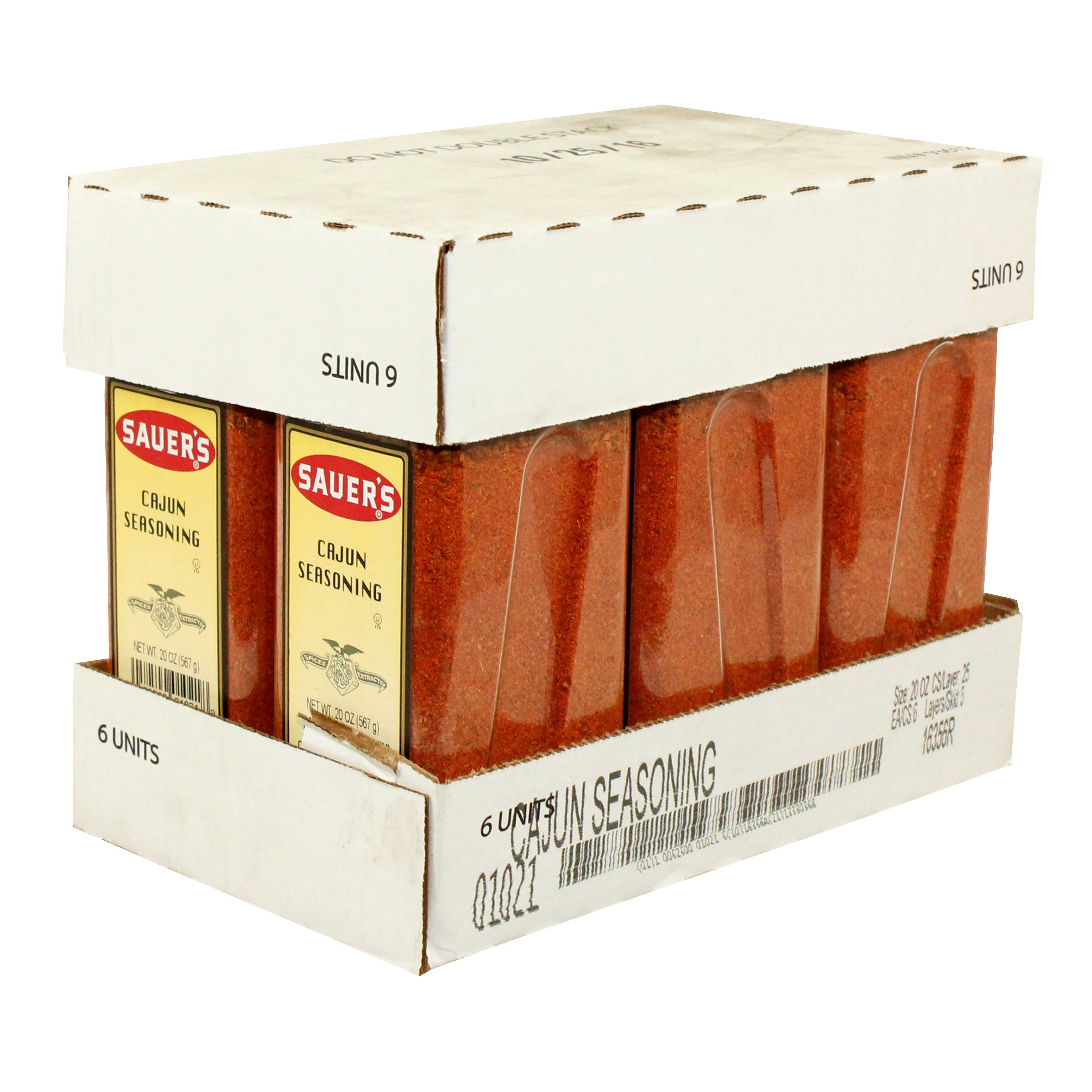 C.F. Sauer Foods Cajun Seasoning, 20 Ounce -- 6 per case.