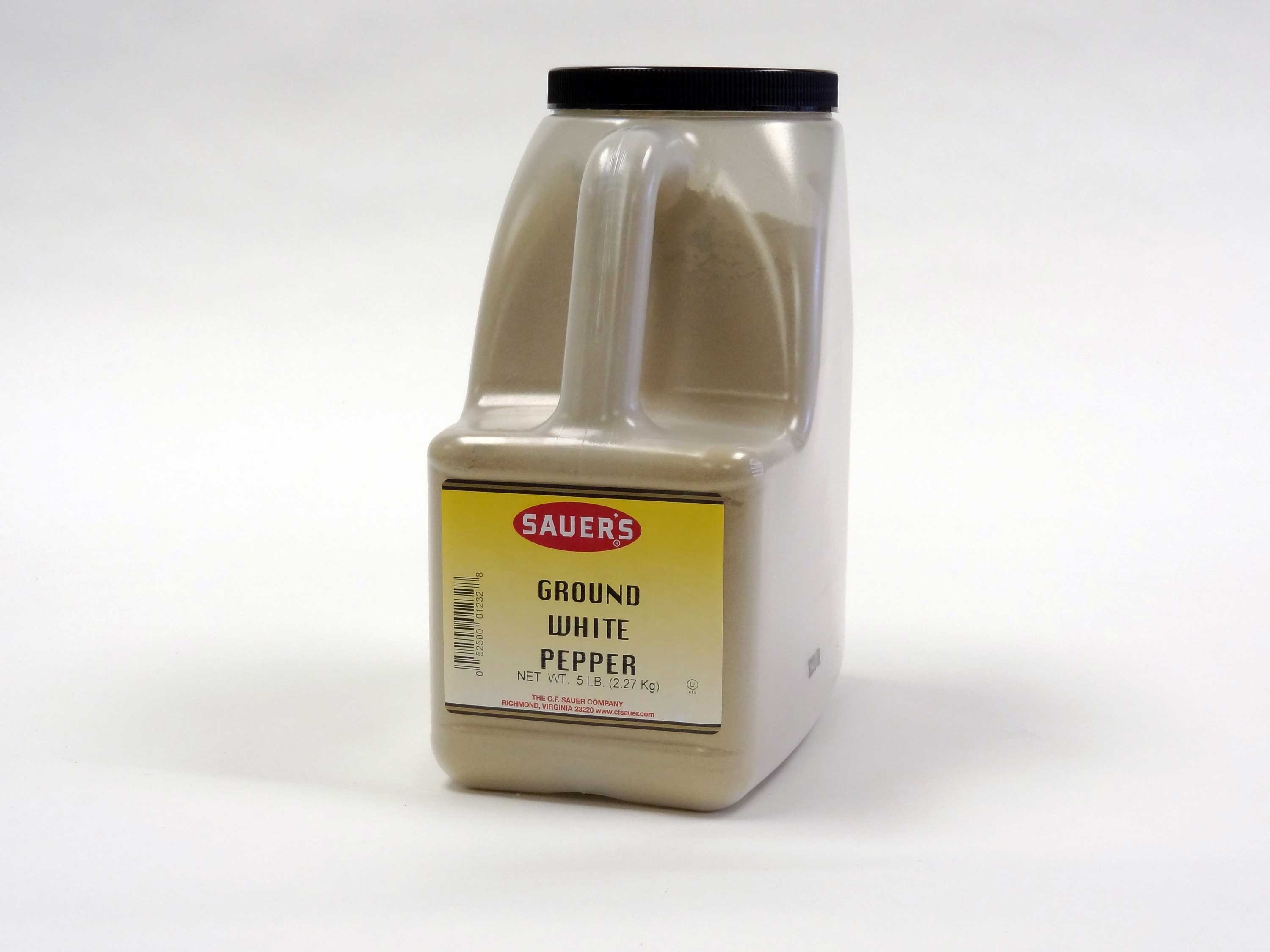 C.F. Sauer Foods White Ground Pepper, 5 Pound -- 3 per case.
