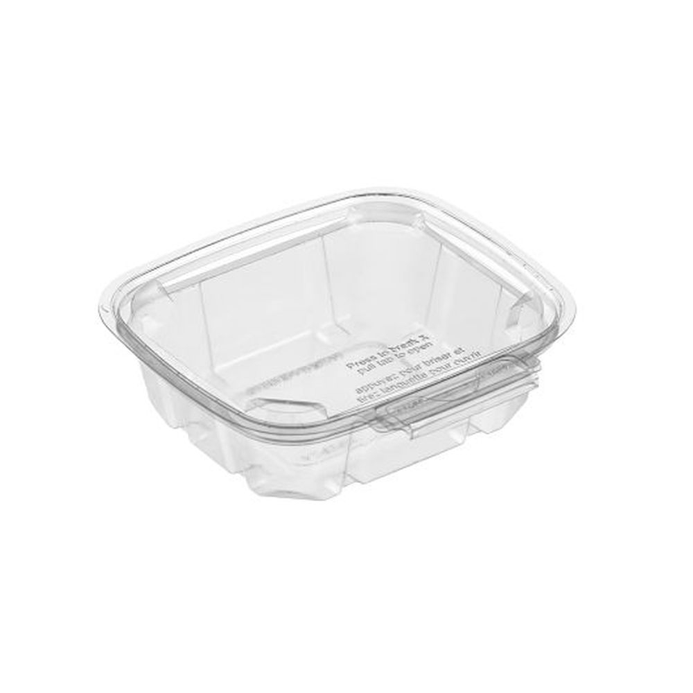 Breakaway Rectangular 8 Ounce Tamper Visible Food Container, 50 count - 6 per case
