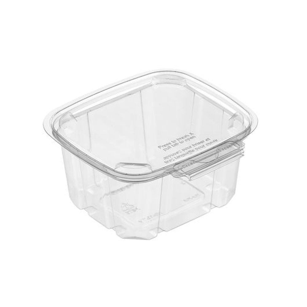 Breakaway Rectangular 16 Ounce Tamper Visible Food Container, 50 count - 6 per case
