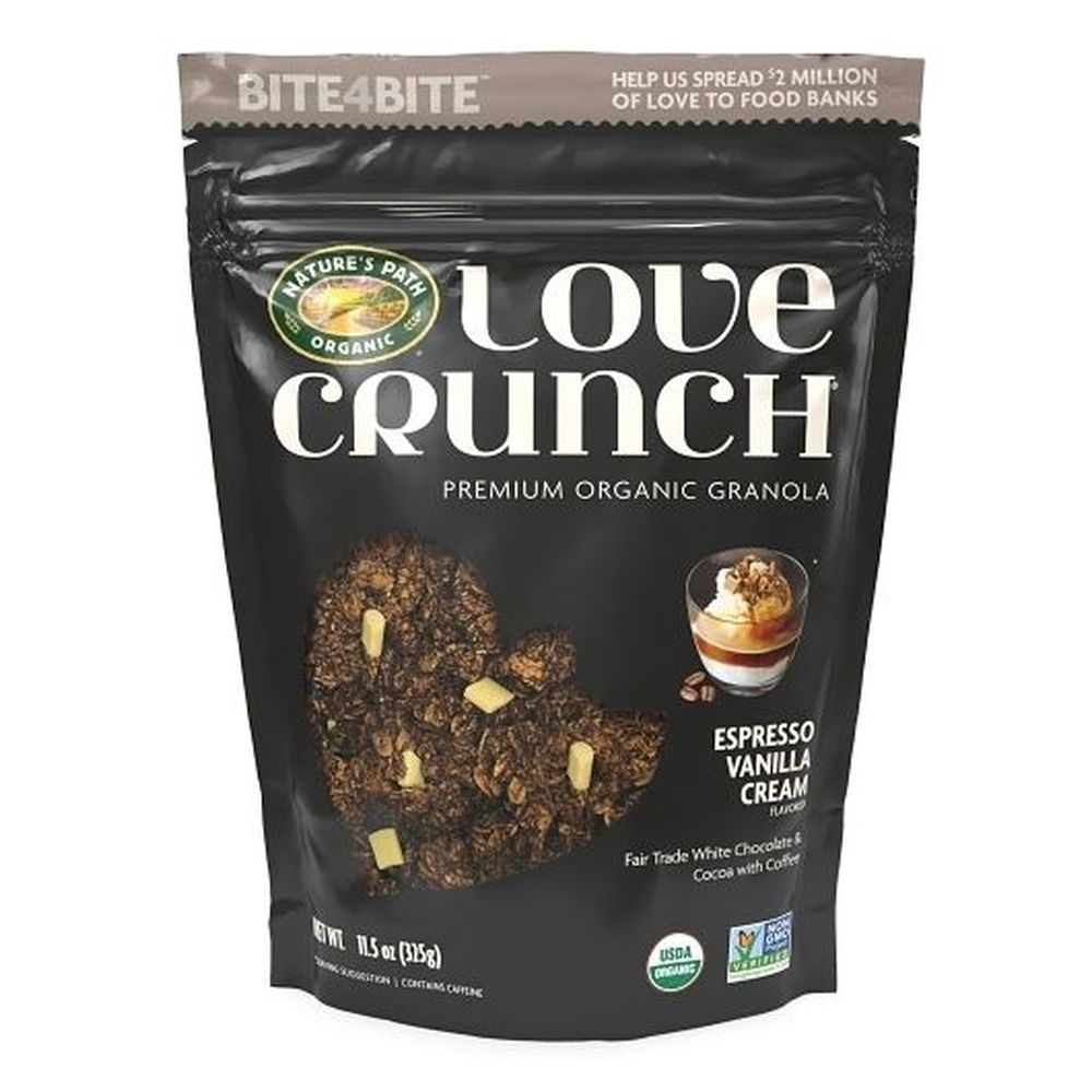 Love Crunch Organic Espresso Vanilla Cream Granola, 11.5 Ounce Pouch -- 6 per case