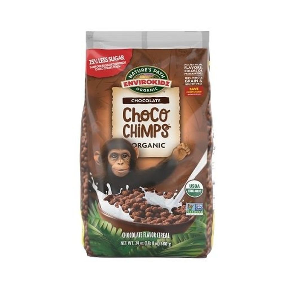 EnviroKidz Natures Path Organic Chocolate Choco Chimps Cereal, 24 Ounce -- 6 per case
