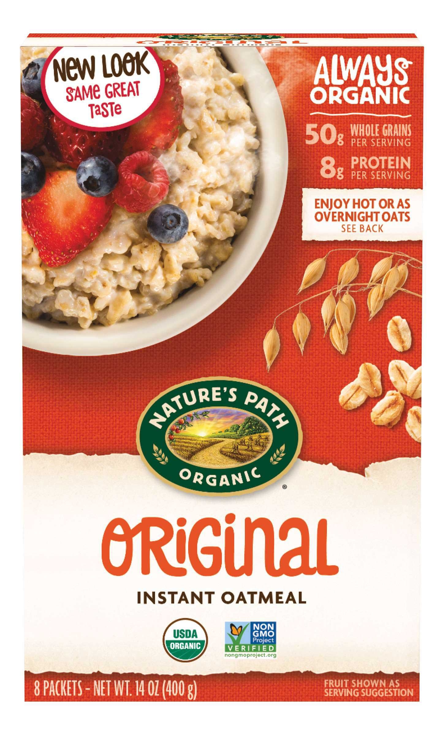 Natures Path Original Sugar Free Hot Oatmeal, 14 Ounce -- 6 per case.