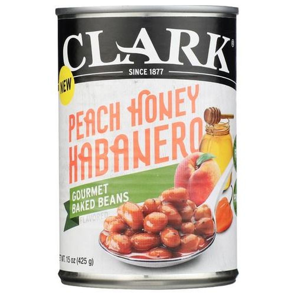 Clark Peach Honey Habanero Baked Beans, 15 Ounce -- 6 per case