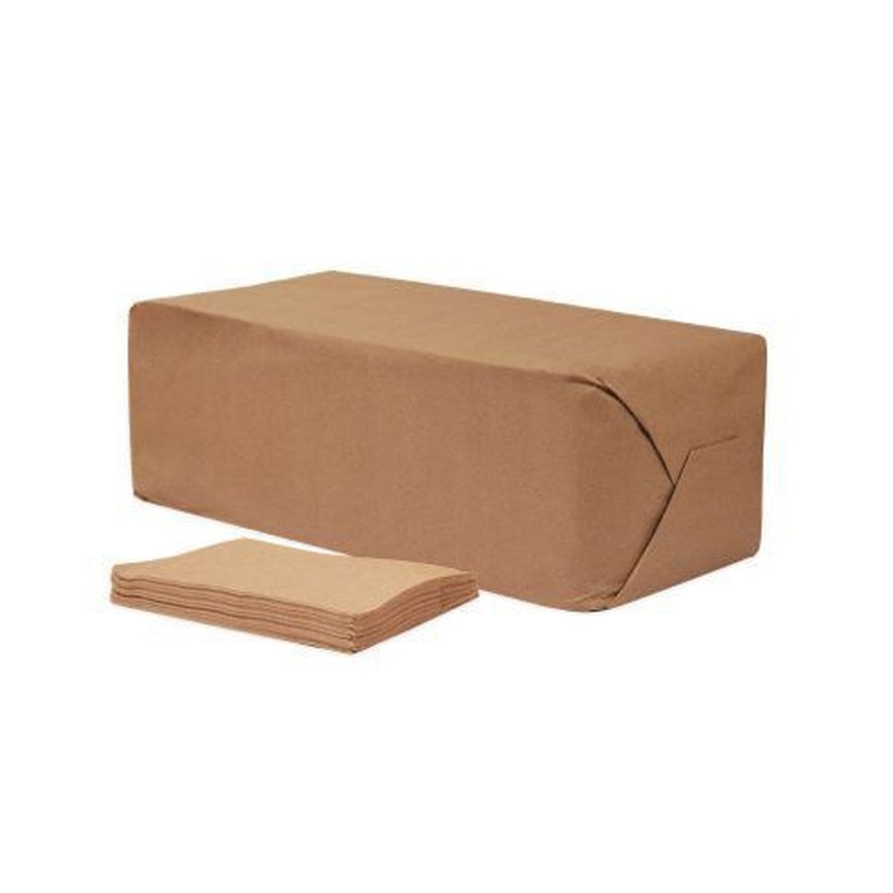 Cascades PRO Select 12 x 12 inch 1-Ply Natural Full Fold Napkin -- 9600 per case.