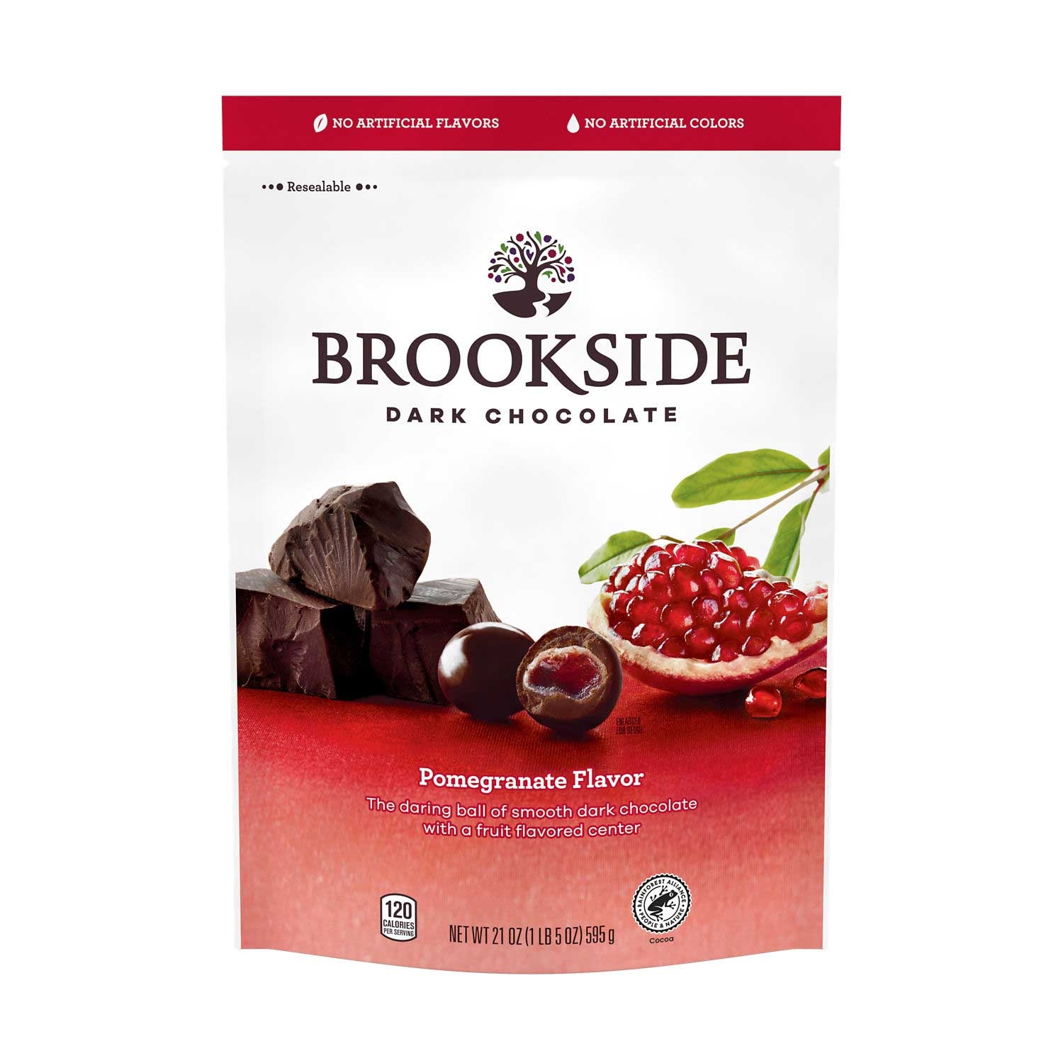 Brookside Pomegranate Dark Chocolate, 21 Ounce Pouch -- 9 per case
