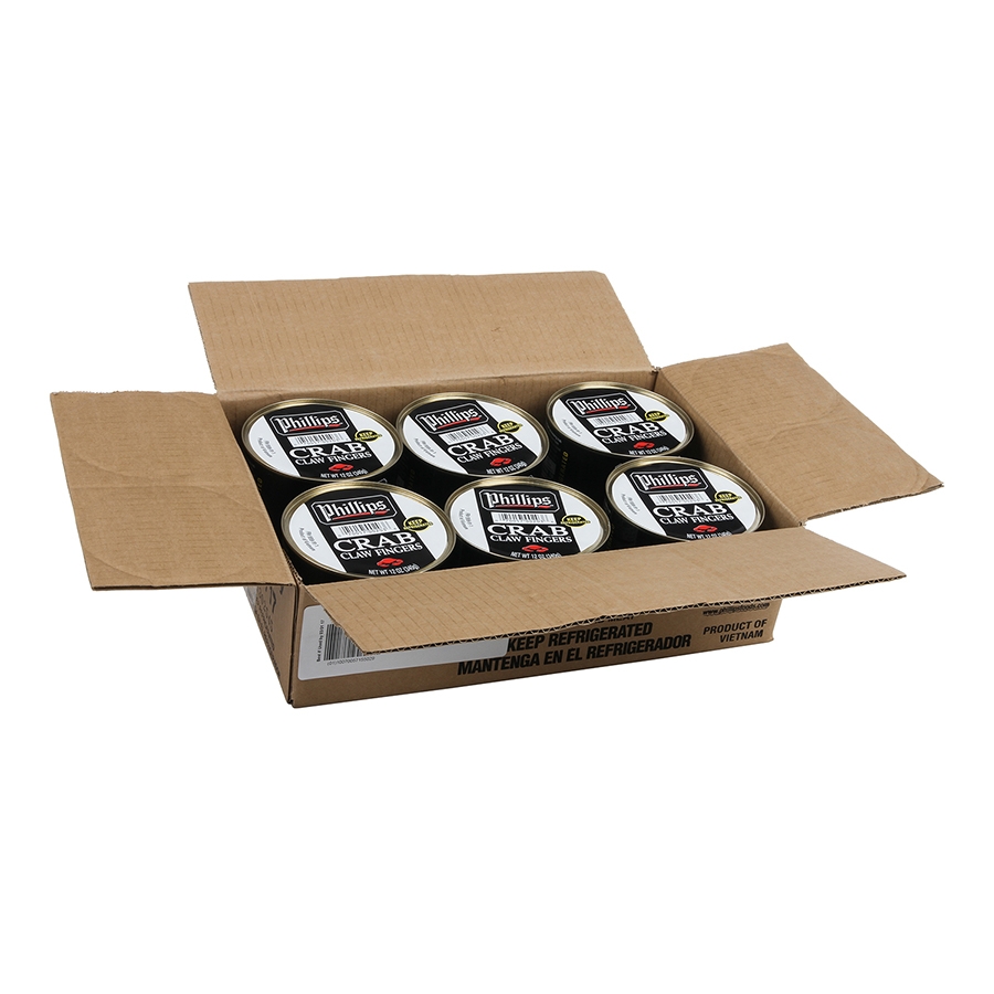 Phillips Seafood Crab Cocktail Claws, 12 ounce can -- 6 per case