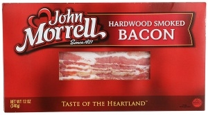 John Morrell Smithfield Smoked Hardwood Bacon, 12 Ounce -- 16 per case
