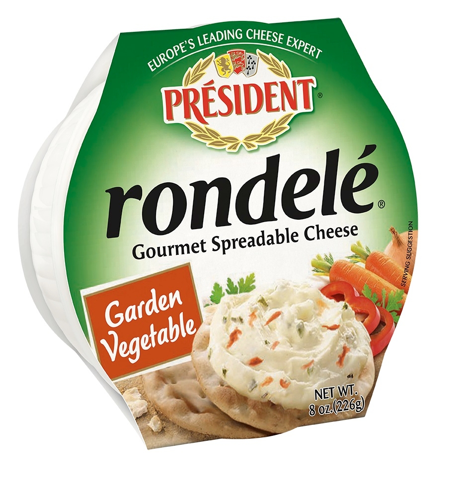 Rondele Vegetable Cheese Spread, 8 Ounce -- 6 per case.