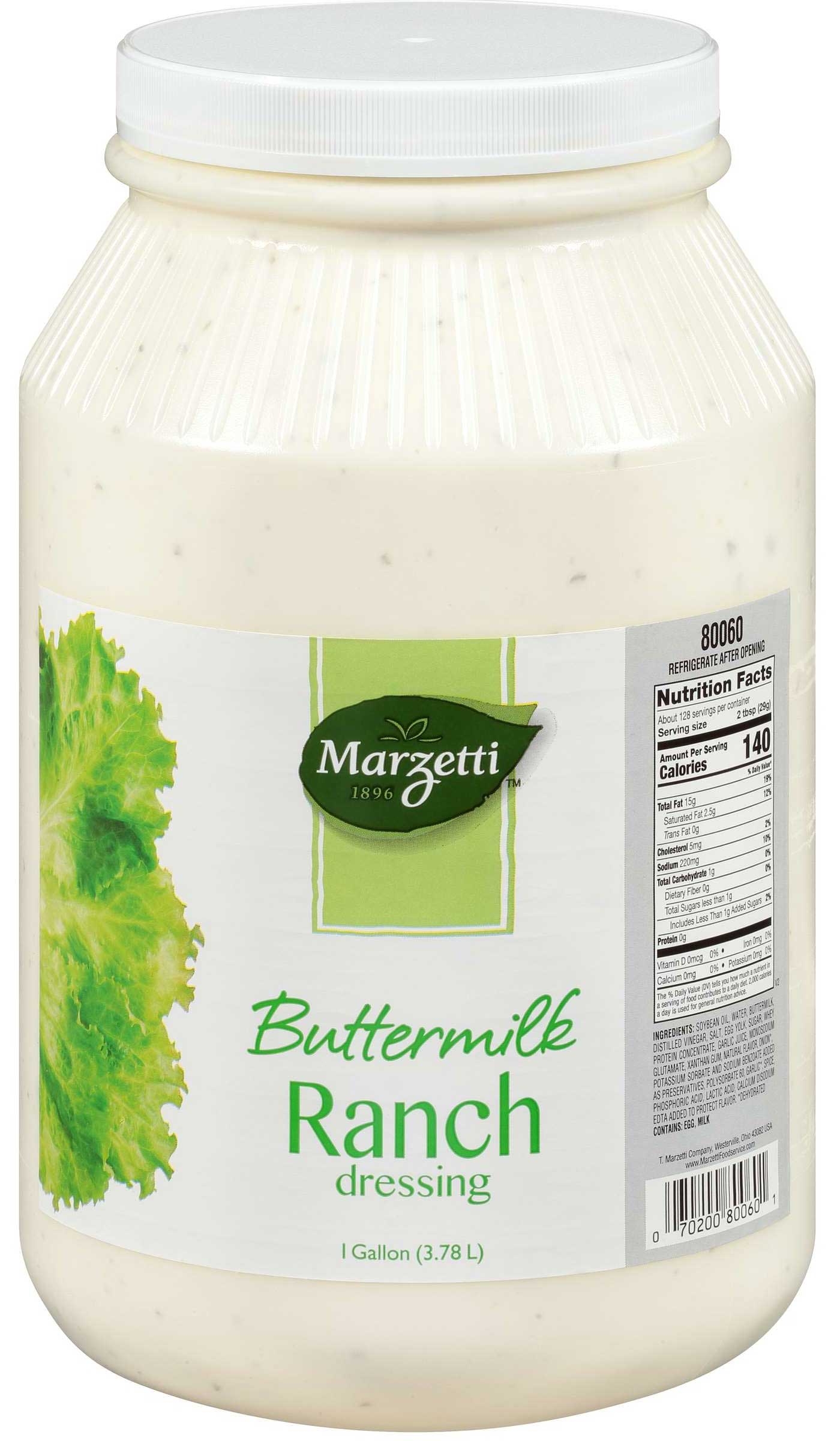Marzetti Buttermilk Ranch Dressing, 1 Gallon -- 4 per case