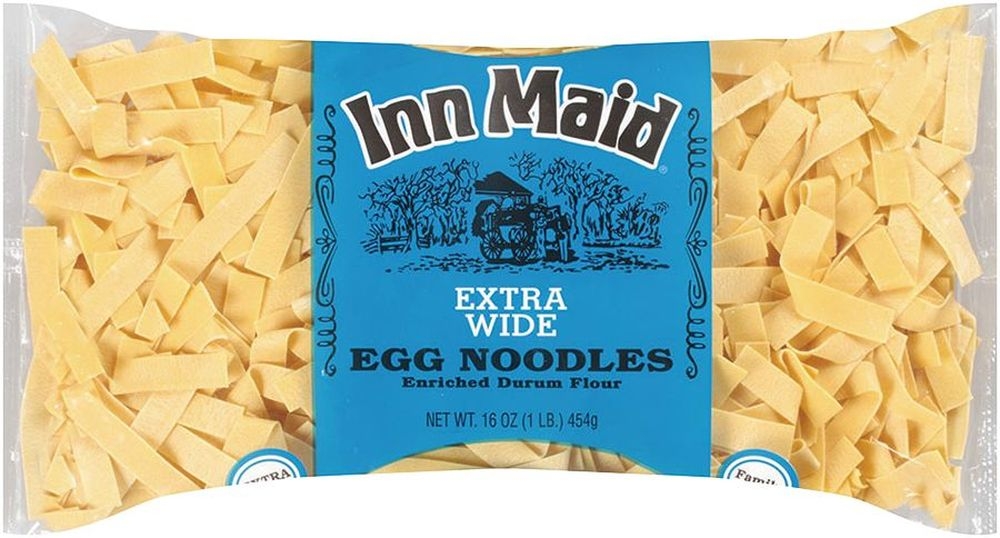 Inn Maid Extra Wide Egg Noodles, 16 Ounce -- 12 per case