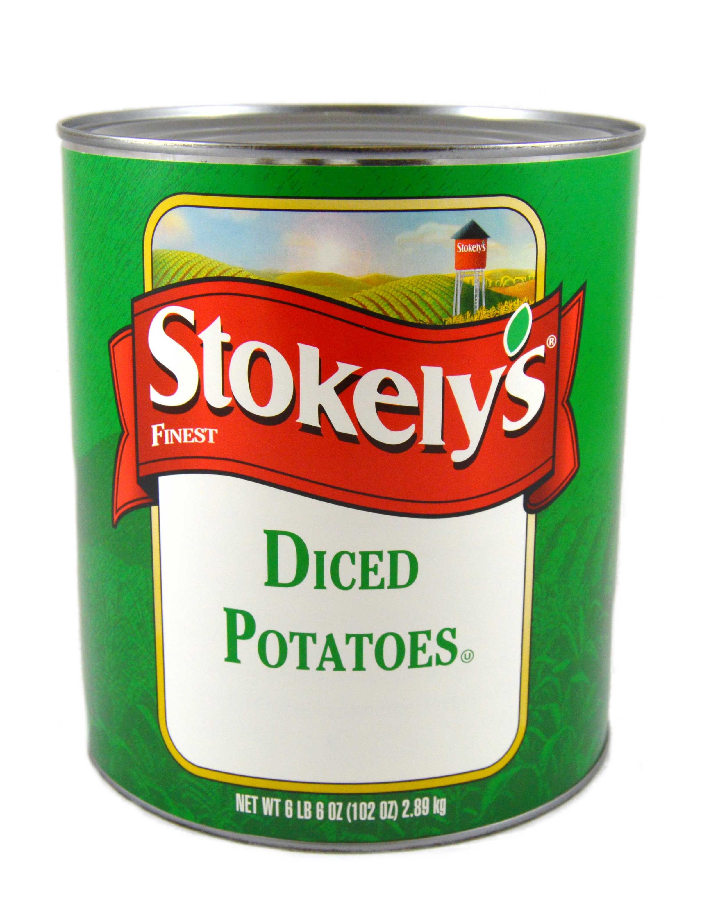 Stokelys Diced Potatoes - no. 10 can, 6 cans per case