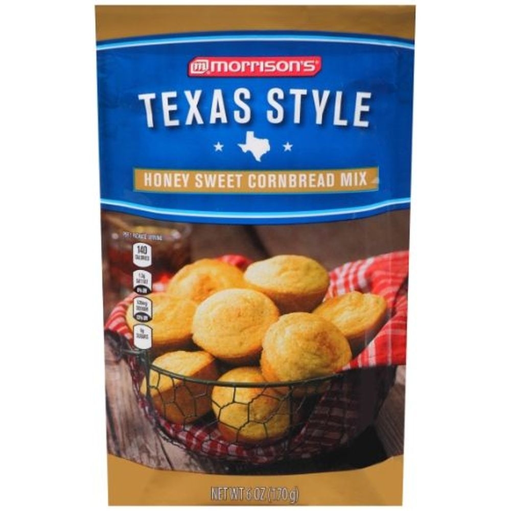 Morrison Milling Texas Style Honey Sweet Cornbread Mix, 6 Ounce -- 36 per case