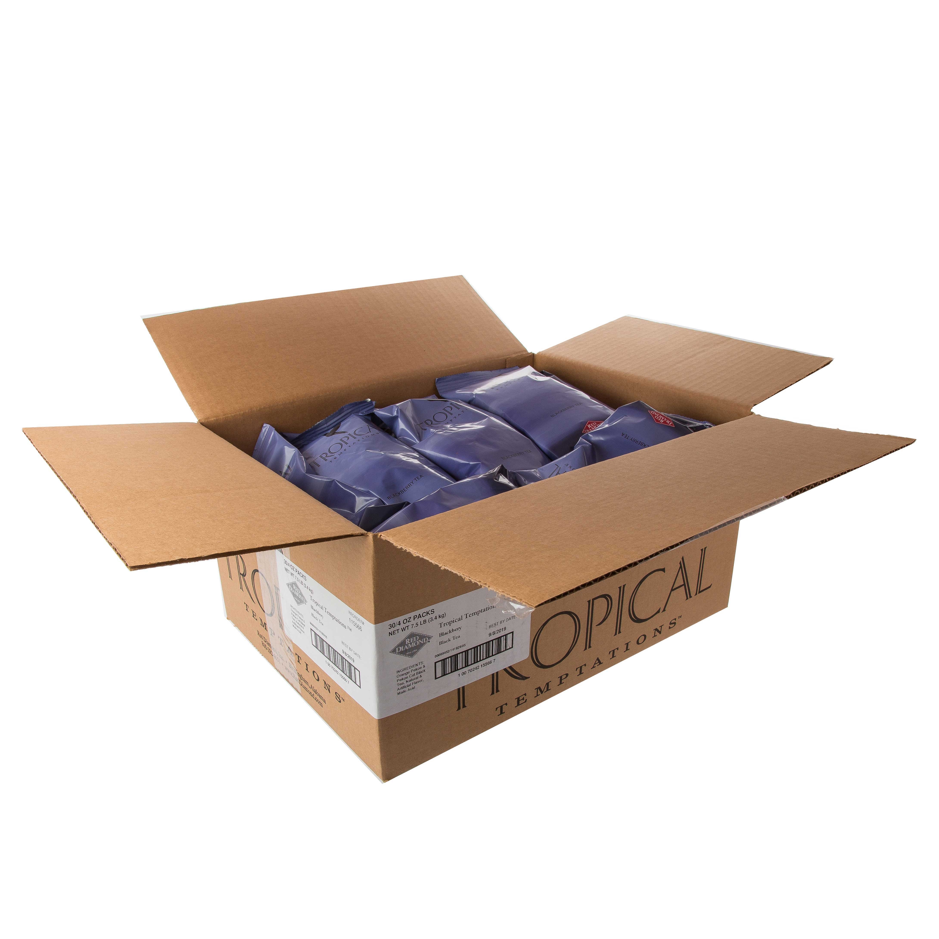 Red Diamond Tropical Temptations Blackberry Tea, 4 Ounce -- 30 per case.