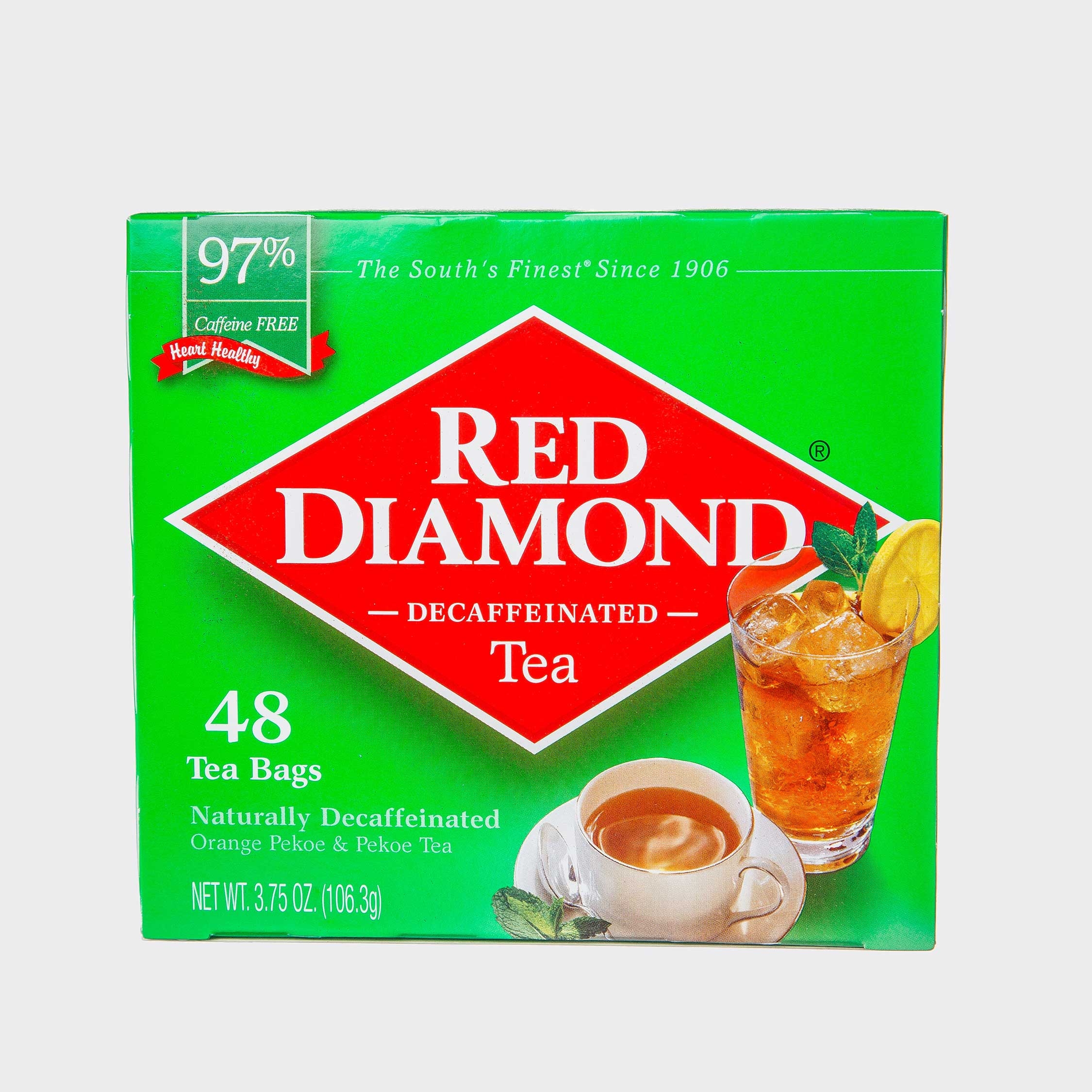 Red Diamond Decaffeinated Tea, 48 tea bags per pack -- 12 per case.