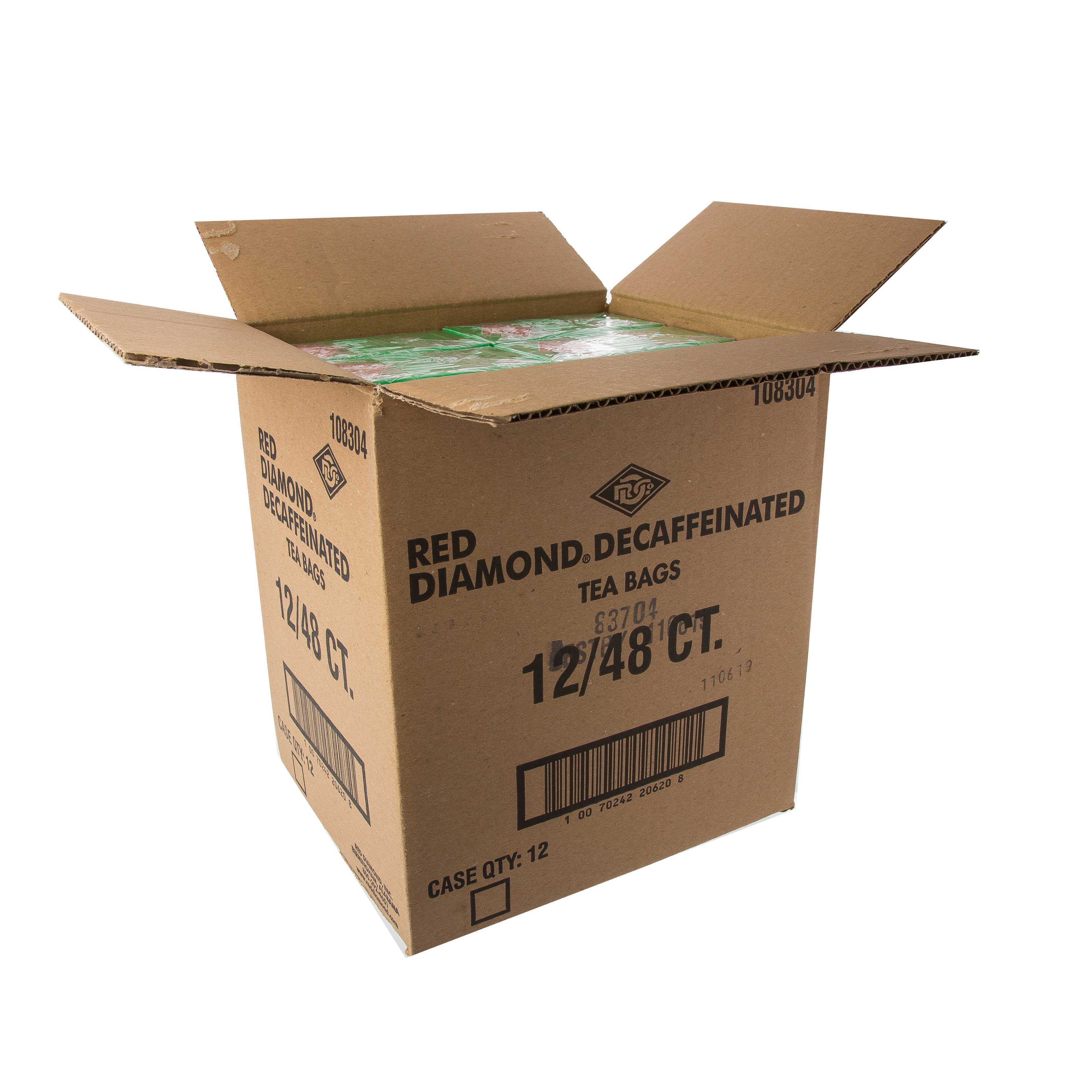 Red Diamond Decaffeinated Tea, 48 tea bags per pack -- 12 per case.