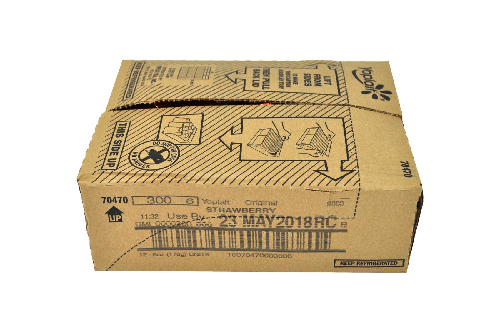 Yoplait Original Strawberry Yogurt, 6 Ounce -- 12 per case.