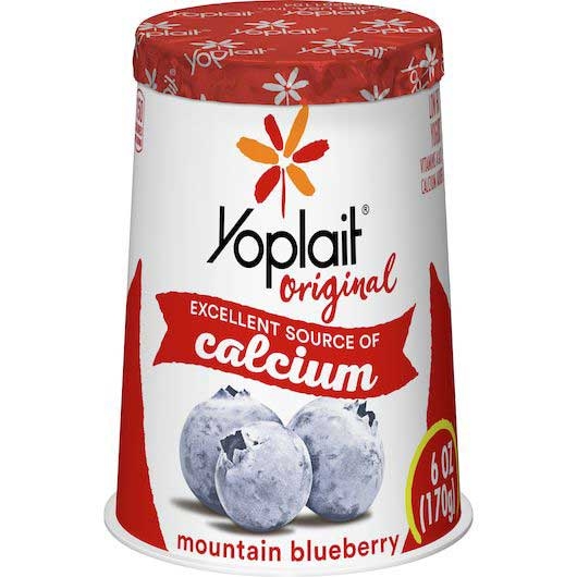 Yoplait Original Mountain Blueberry Yogurt, 6 Ounce -- 12 per case