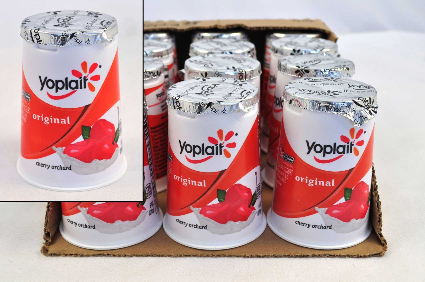 Yoplait Original Cherry Yogurt, 6 Ounce -- 12 per case.