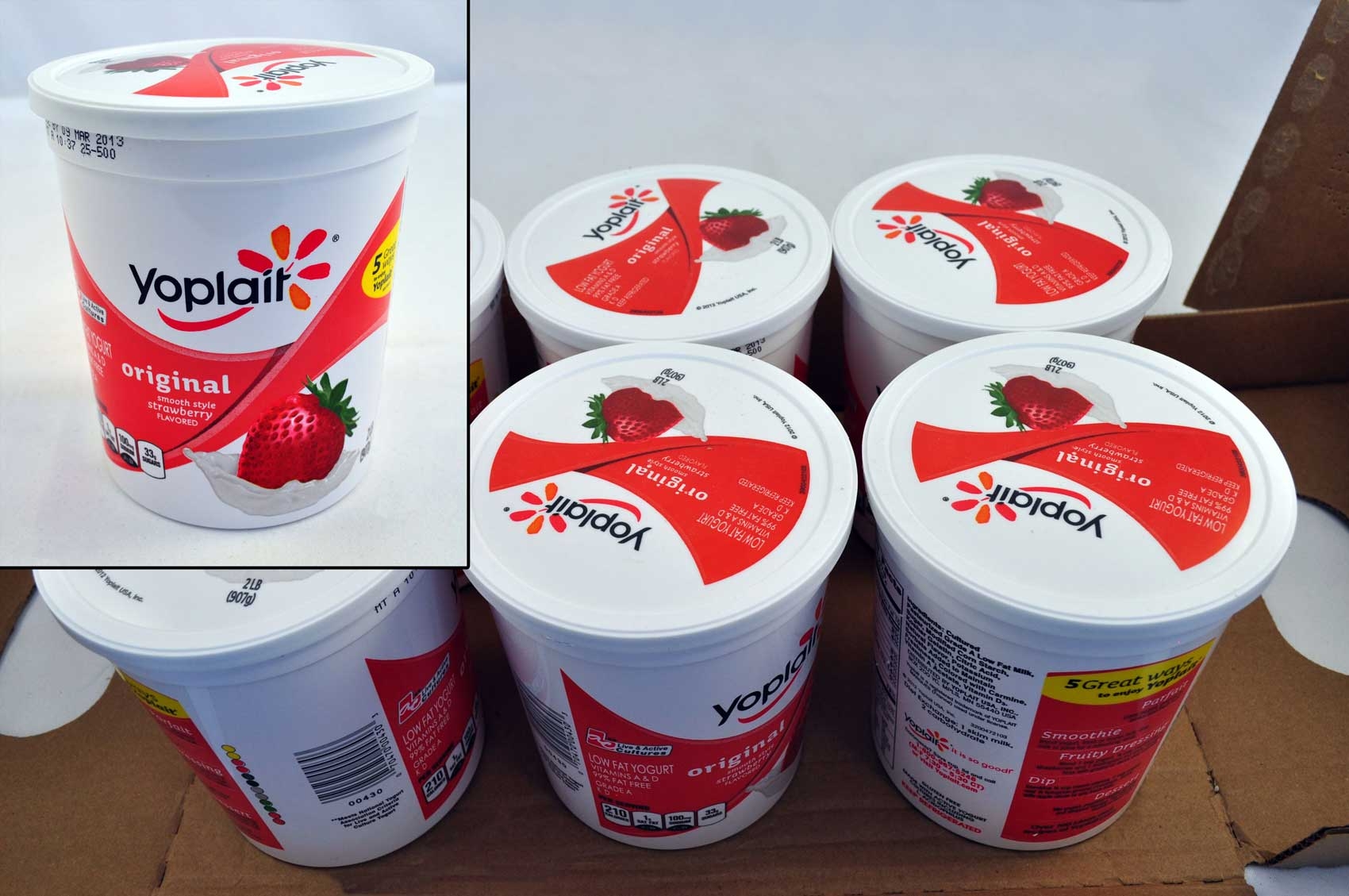 Yoplait Low Fat Creamy Strawberry Yogurt, 32 Ounce -- 6 per case.