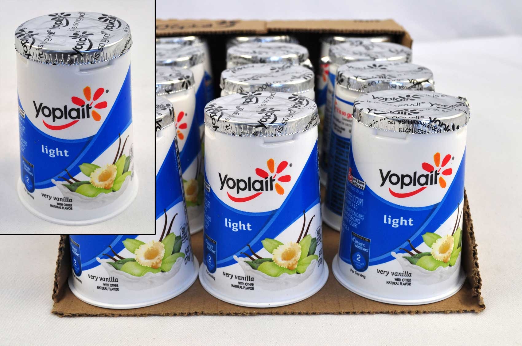 Yoplait Light Very Vanilla Yogurt, 6 Ounce -- 12 per case.