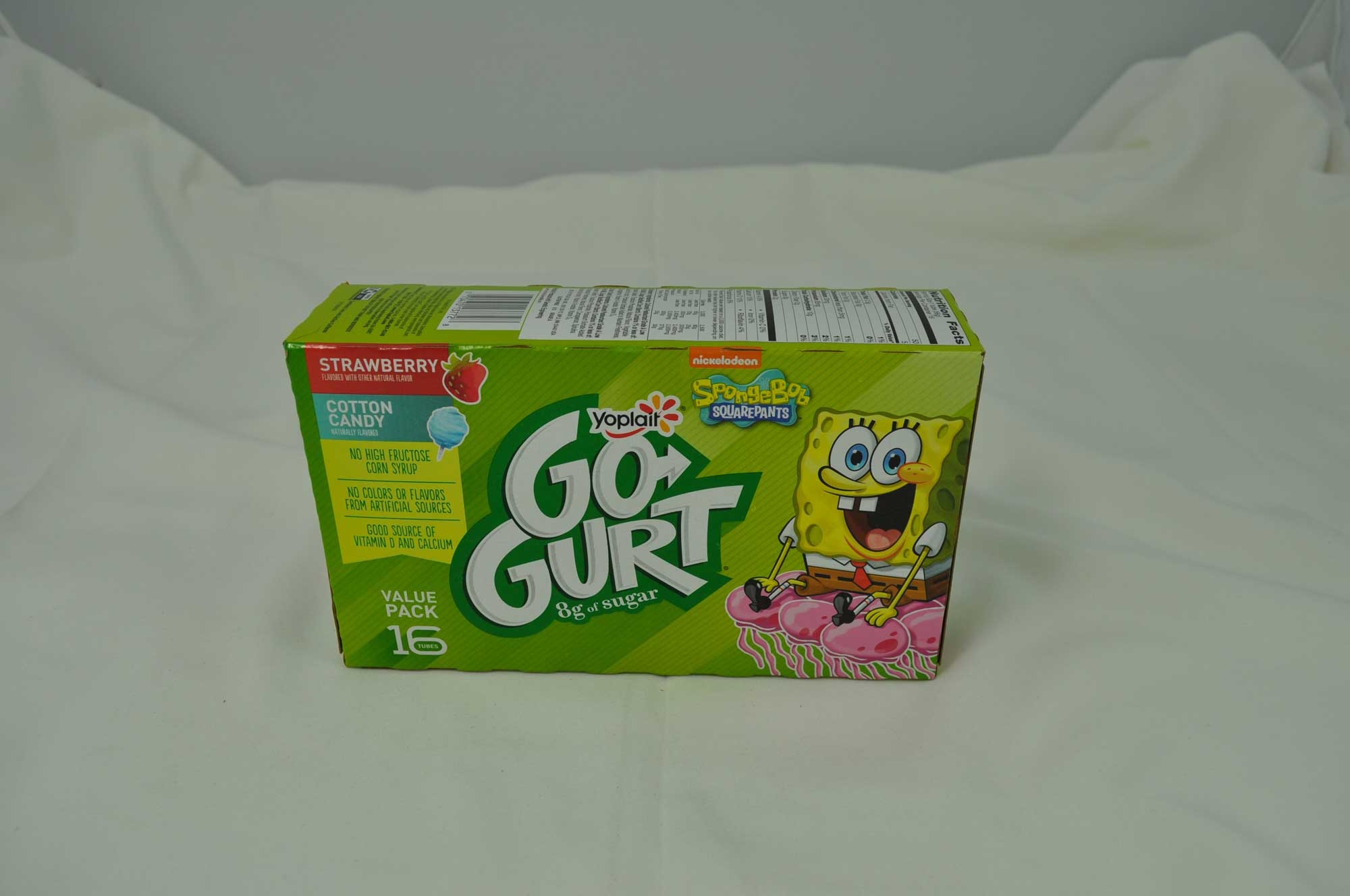 Yoplait Go Gurt Vanilla Strawberry 32 Ounce Cotton Candy Yogurt, 16 Count -- 6 Per Case